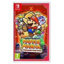 Nintendo Paper Mario The Thousand-Year Door-cover med Mario og figurer i farverigt papiragtigt design.