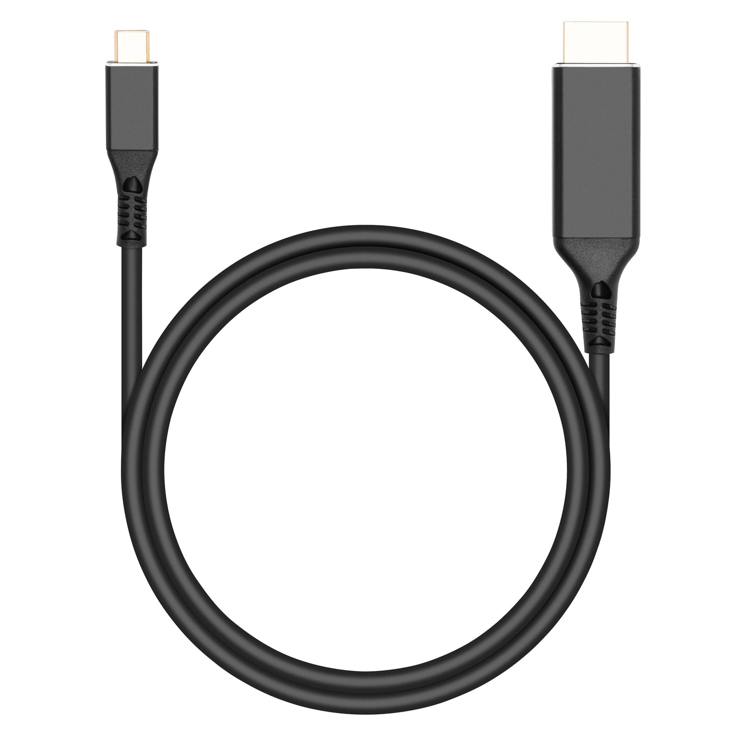 USB-C til HDMI 2.0-kabel 1 m sort, USB-C i den ene ende og HDMI i den anden, understøtter 4K/60 Hz.