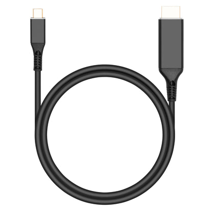 USB-C til HDMI 2.0-kabel 1 m sort, USB-C i den ene ende og HDMI i den anden, understøtter 4K/60 Hz.