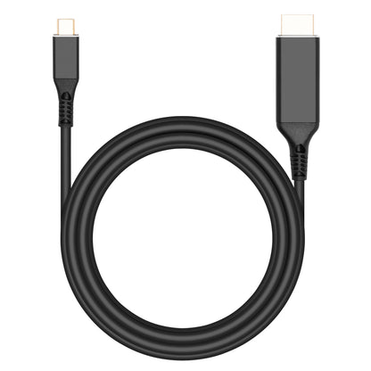 USB-C til HDMI 2.0 kabel 2 m sort, understøtter 4K/60 Hz, forbinder USB-C til HDMI.