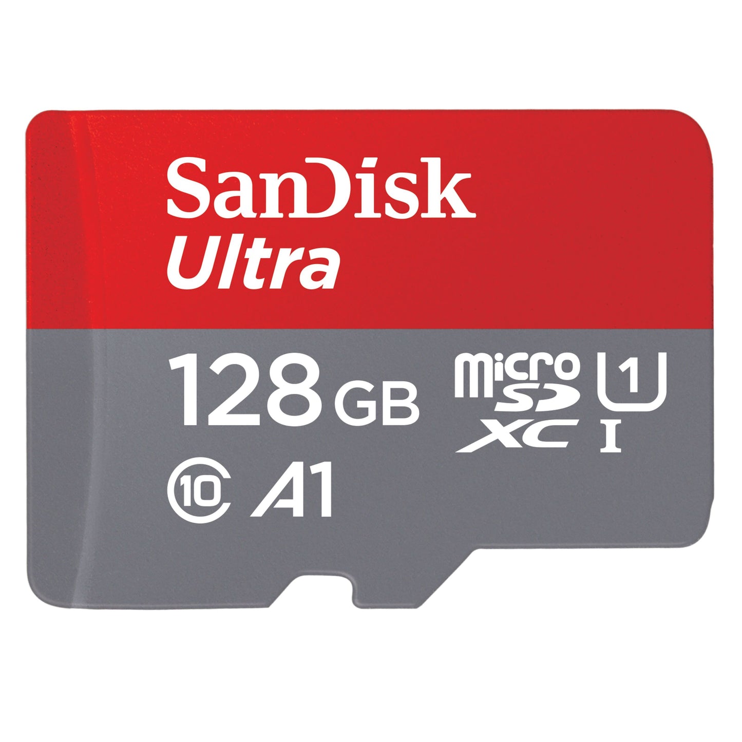 SanDisk Ultra microSD-kort 128GB SDXC A1 U1 Klasse 10.