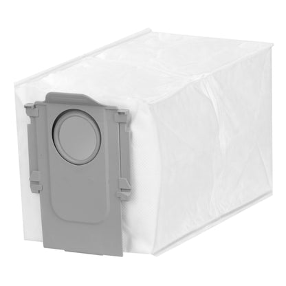 Roborock støvsugerpose Qrevo, hvid med grå cirkulært port og låseclips, passer til Roborock, 6-pak.