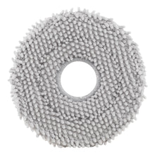 Roborock Qrevo moppepude, rund, lysegrå, centerhul, tykke chenille-løkker, 4-pak.