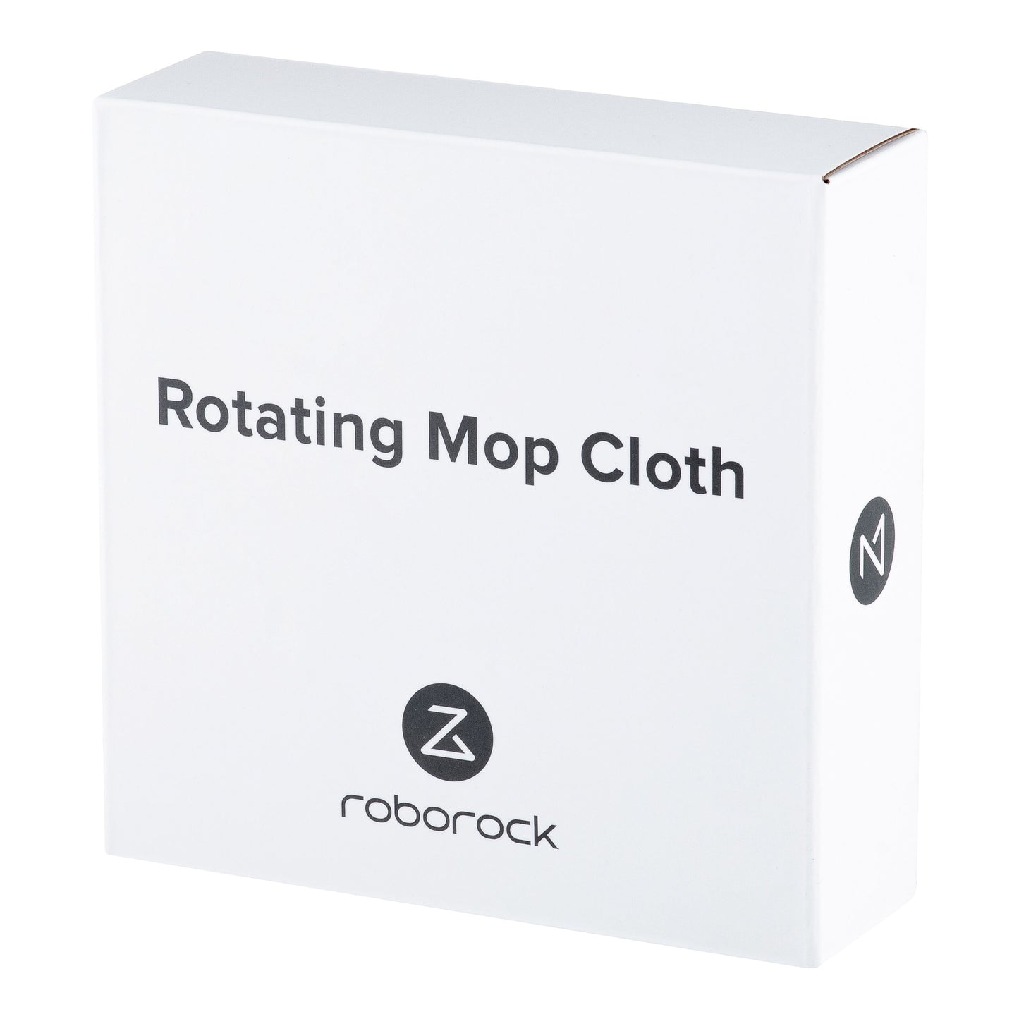 Roborock Mopper til Qrevo 4-pakke, hvid æske med sort Roborock-logo, kompatibel med Qrevo vådmopning.