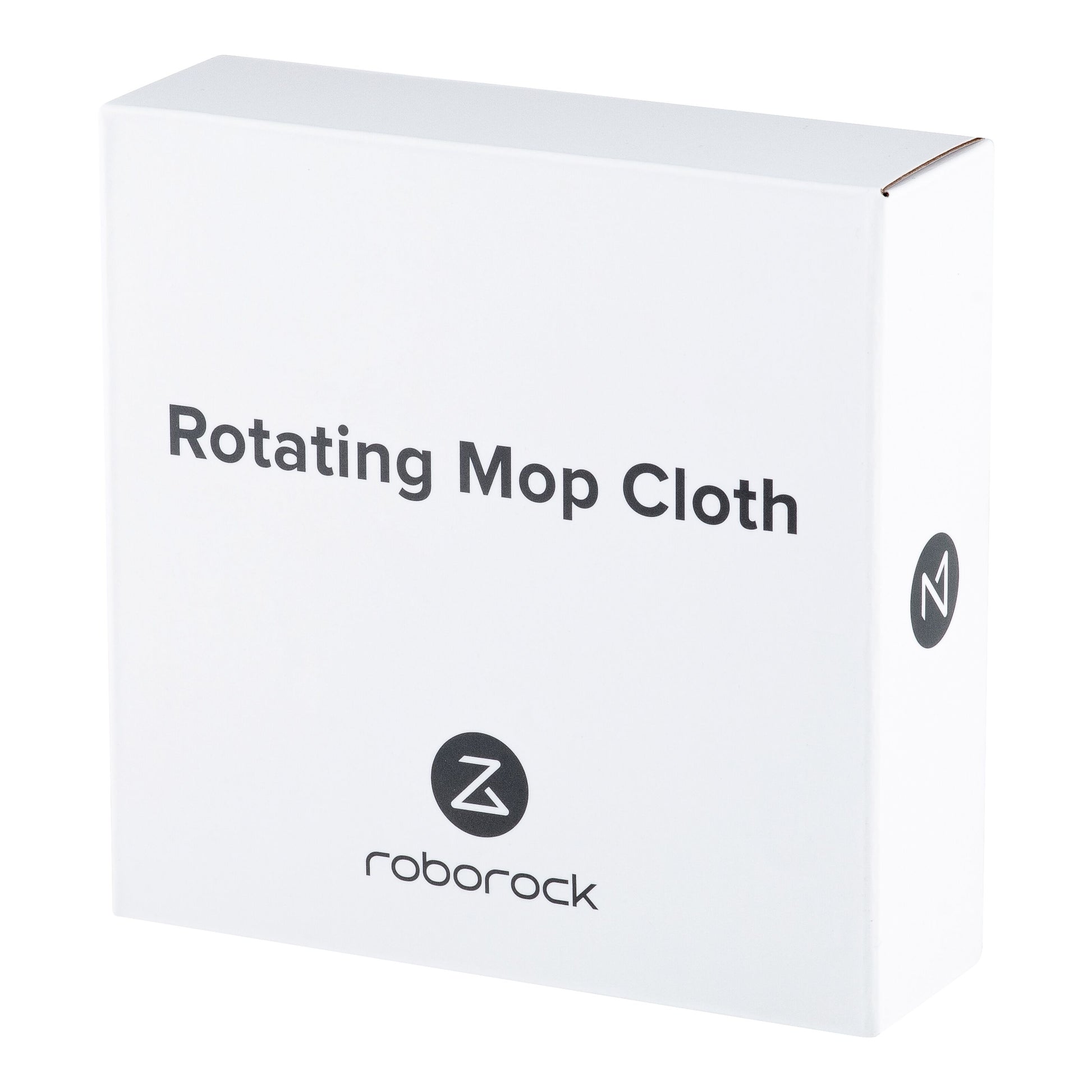 Roborock Mopper til Qrevo 4-pakke, hvid æske med sort Roborock-logo, kompatibel med Qrevo vådmopning.