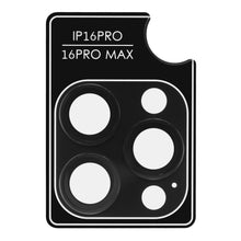 Elite Extreme kameralinsebeskyttelse til iPhone 16 Pro/Pro Max med tre store og to små udskæringer til kameramodulet.