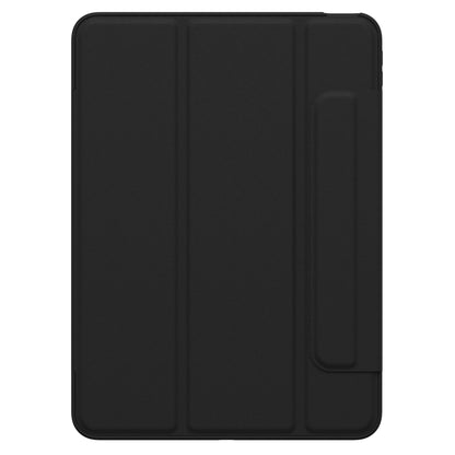 Sort Otterbox Symmetry Folio til iPad Air 11" (2024), rektangulært design med folio-cover og siderum, sæt lukket ovnfra.