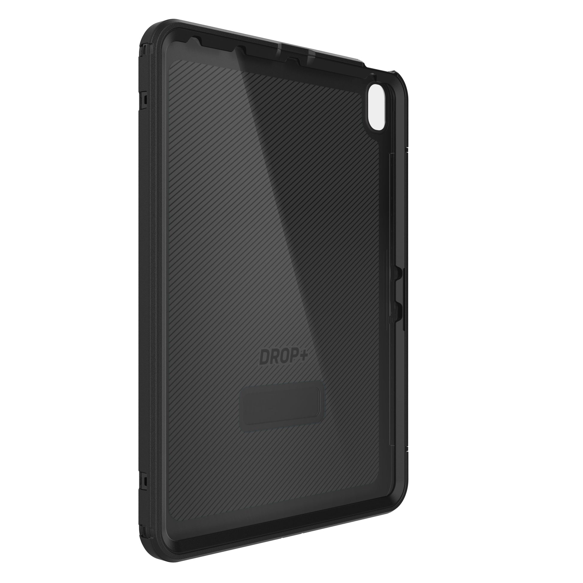 Otterbox beskyttelsesetui til iPad Air 11" med tekstureret bagside, forstærkede hjørner, DROP+-logo og udskæringer.
