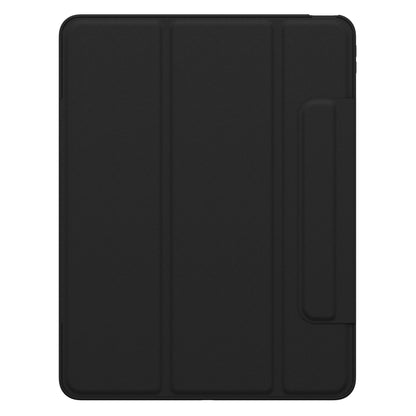 Otterbox Symmetry Folio iPad Air 13" 2024 sort tri-fold cover, indbygget højre holder, beskyttelse.
