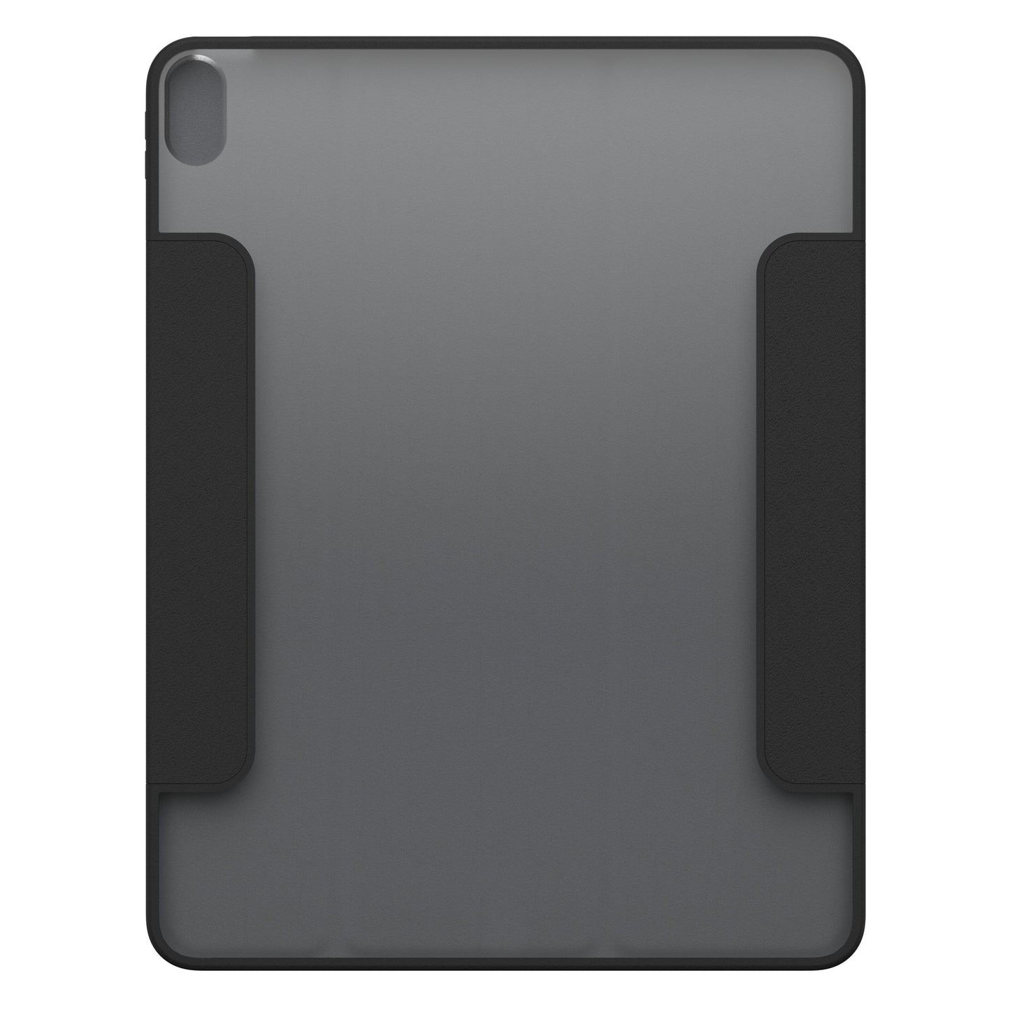 Otterbox Symmetry Folio iPad Air 13" 2024 sort cover med halvgennemsigtig midte og sorte kanter.