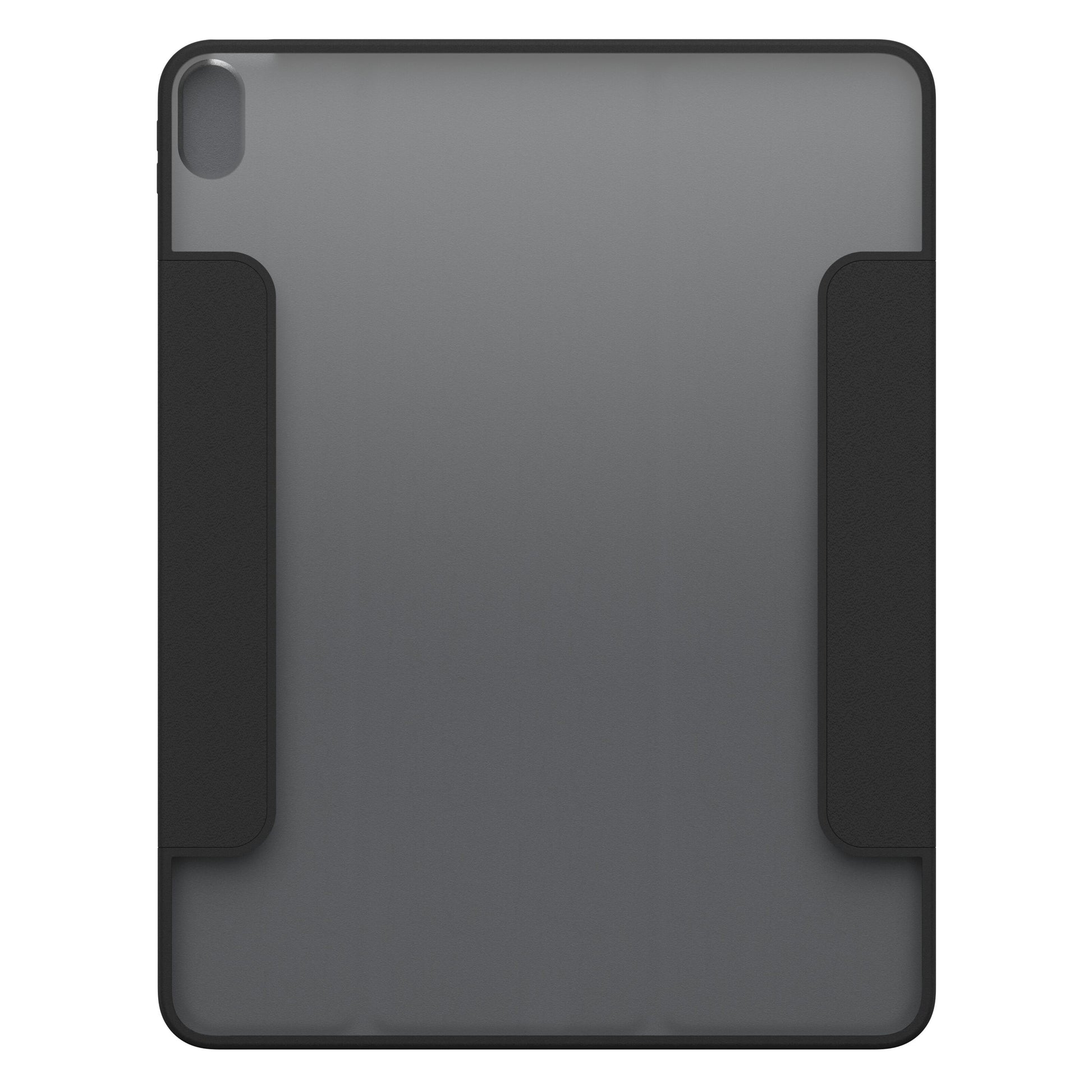 Otterbox Symmetry Folio iPad Air 13" 2024 sort cover med halvgennemsigtig midte og sorte kanter.