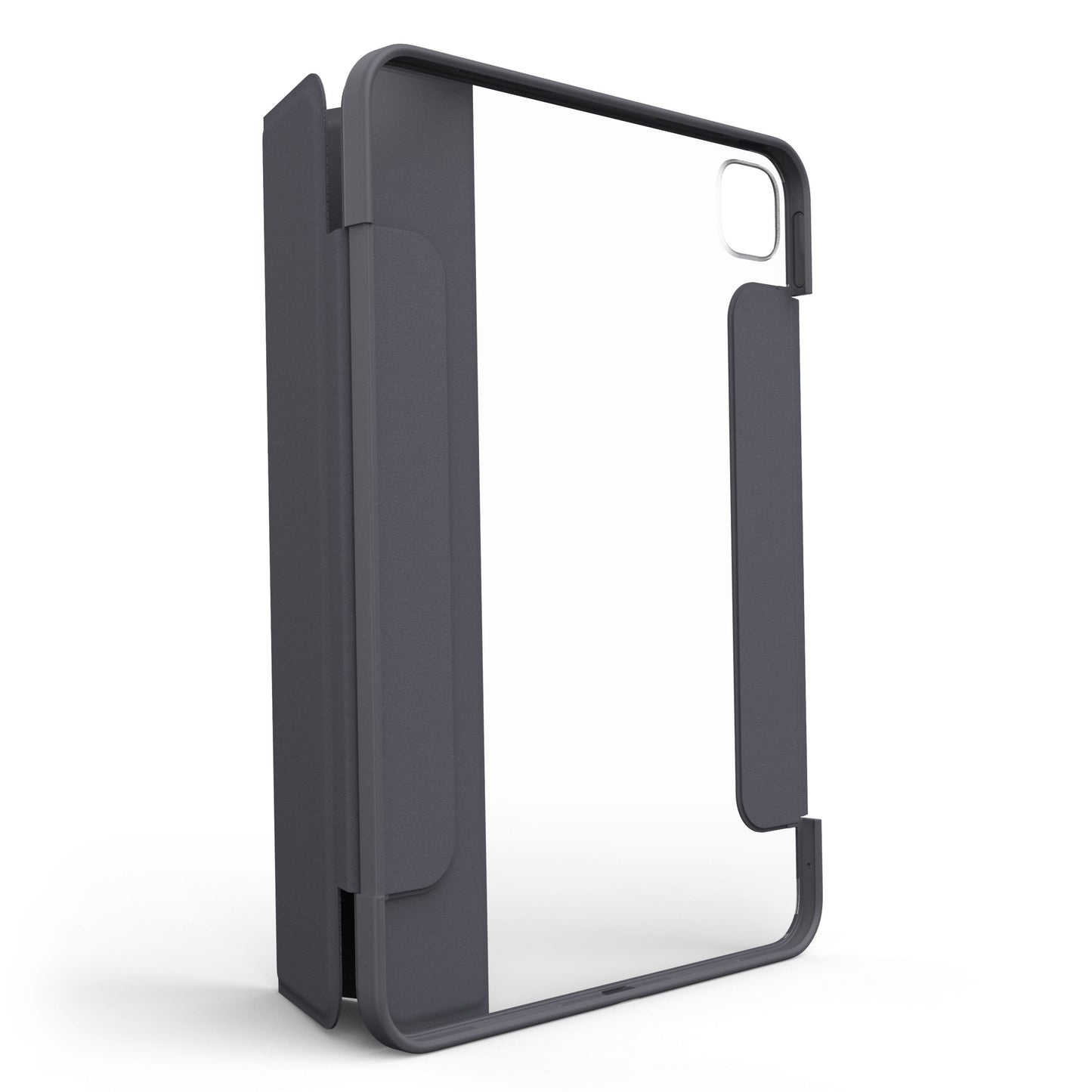 Otterbox Symmetry Folio etui til iPad Pro 11", mørkegrå transparent, forstærkede hjørner, åben front, udskæring til kamera.