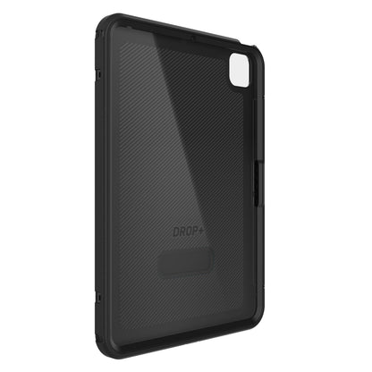 Otterbox etui til iPad Pro 11 sort, tekstureret ryg, forstærkede kanter, stort kamerahak, DROP+ 3-lags logo.
