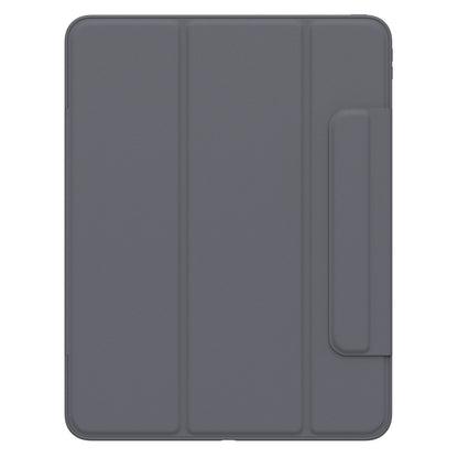 Otterbox Symmetry Folio etui til iPad Pro 13" (M4, 2024) grå, rektangulært, foldbart låg og penneholder til højre, lukket visning.
