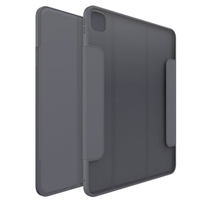 Otterbox Symmetry Folio ogui iPad Pro 13" (M4 2024) mørkegrå stødsikkert cover foldbar front solid bagside stylus-holder.