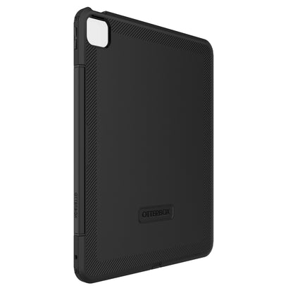 Otterbox Defender etui til iPad Pro 13" med teksturkant, kamerahul og mulighed for stående vinkel, sort.