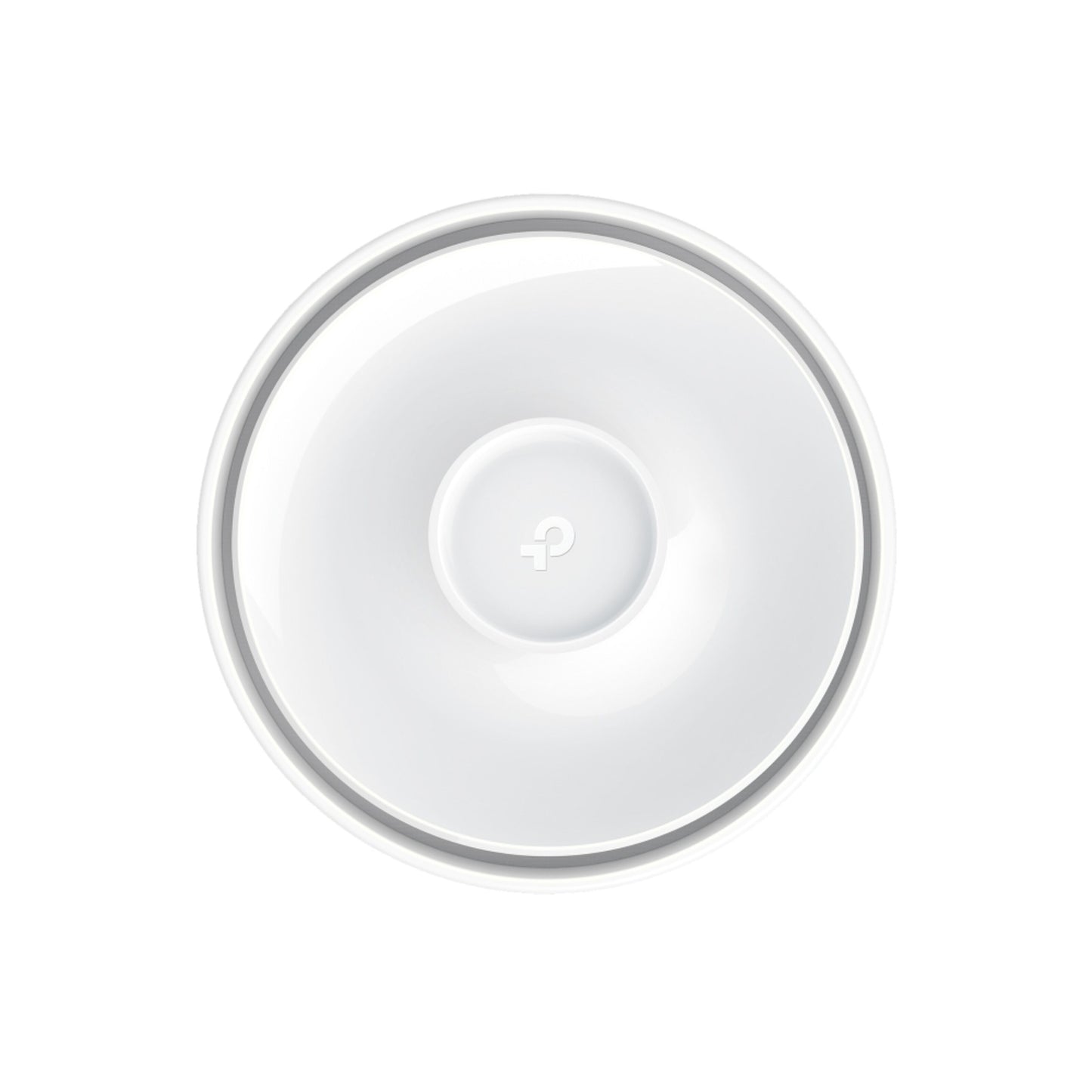 TP-Link Deco X10-5G AX1500 mesh-router, hvid, cirkulær, topvinkel med centralt logo og 5G.
