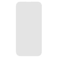 IPhone 15/16 Plus med Linocell Elite Extreme skærmbeskyttelse, grøn roterende flueben vises på skærmen.
