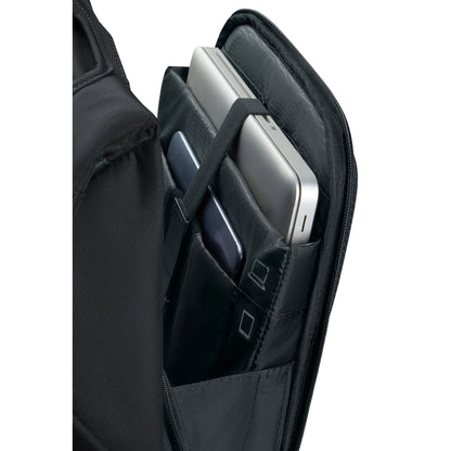 Samsonite Securipac 2.0 computer-rygsæk 15,6", åbent rum, organiserede lommer med RFID-beskyttelse, plads til laptop/tablet.