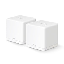 Mercusys Halo H60X Mesh Wifi 6 system 2-pak, til hvide kubeformede enheder med dual-band og Wifi 6 til hjemmenetværk.