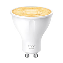 Tapo L610 dæmpbar smart LED-pære, kegleformet, GU10 fatning, varm gul lysstyrke fra toppen, Tapo app kompatibel.