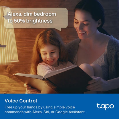 Tapo Smart RGB LED-pære 1100 lumen E27 styres håndfrit via Alexa, Siri eller Google Assistant.