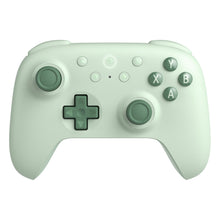 8Bitdo Ultimate 2C trådløs controller med Hall Effect, grøn, set oppefra med analoge sticks, D-pad og A/B/X/Y-knapper.