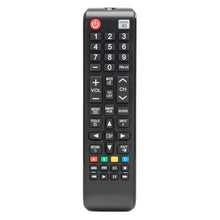 Luxorparts fjernbetjening til Samsung TV, sort, rektangulær med tal-, lyd-, kanal-, tænd/sluk- og smarthub-knapper.