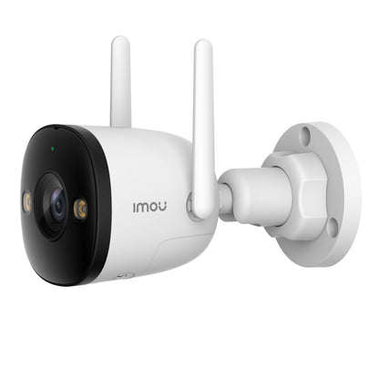 Imou Bullet 3 3 MP trådløst overvågningskamera, AI-detektering, to antenner, sort front, vægbeslag, Imou-logo på siden.