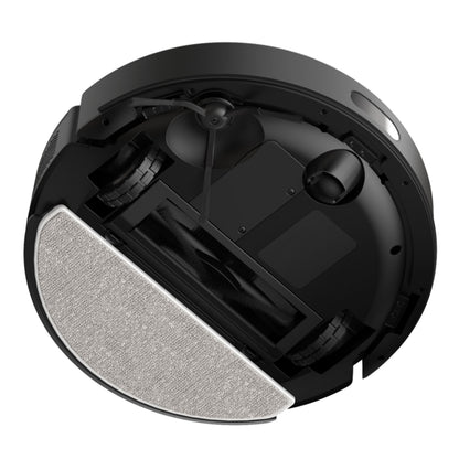 Bund af Tapo RV30 Max Plus med hjul, børste, MagSlim LIDAR+ sensor og stor stofbeklædt moppepad.