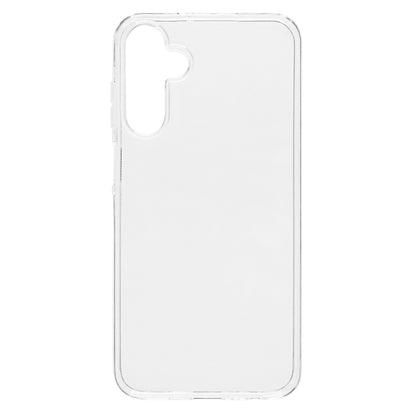 Linocell transparent fleksibelt cover til Galaxy A15 med præcise udskæringer til kamera og knapper.