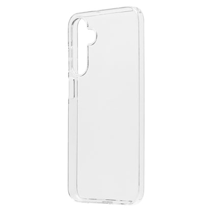 Transparent mobilcover til Samsung Galaxy A25 med udskæring til kamera.