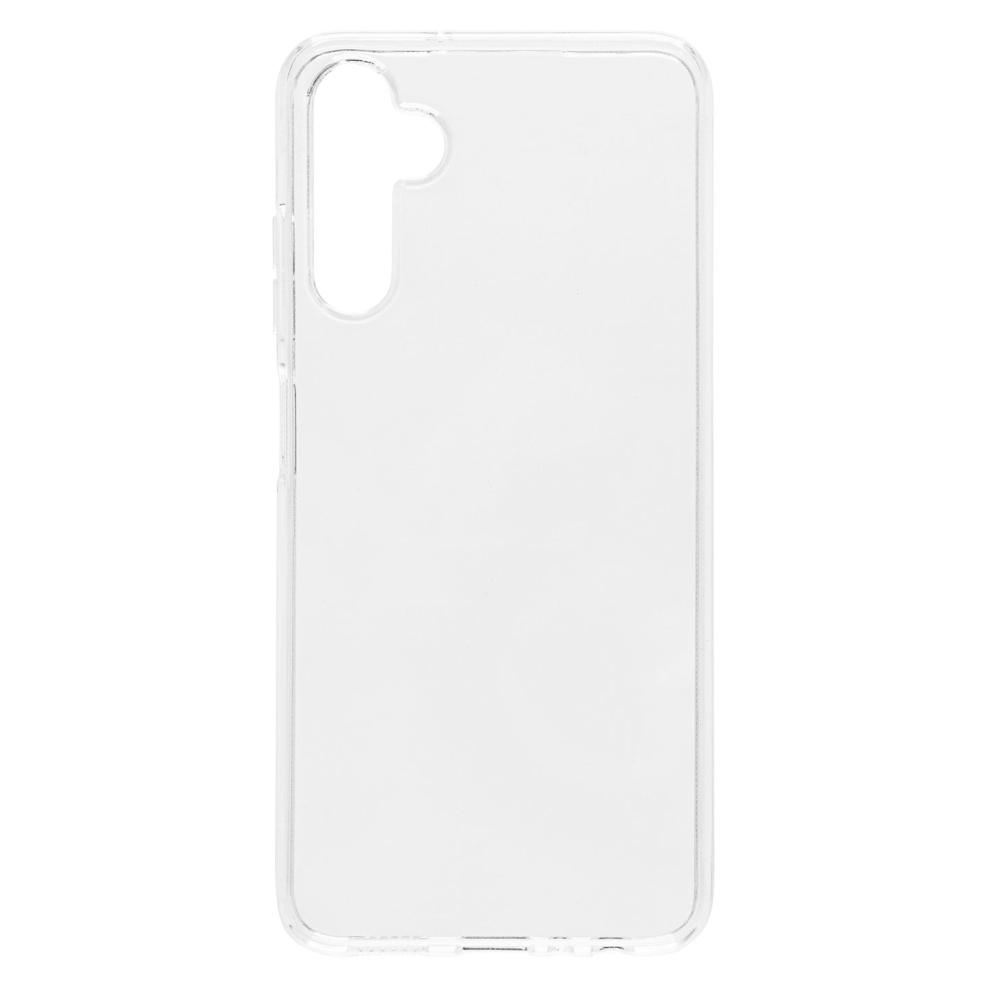 Linocell Second Skin mobilcover til Galaxy A05s transparent og fleksibelt med præcise udskæringer til kamera og knapper.