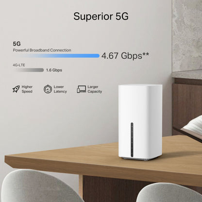 TP-Link Archer NX500 trådløs router 5G AX3000 hvid, op til 4,67 Gbps, dual-band WiFi, EasyMesh støtte.
