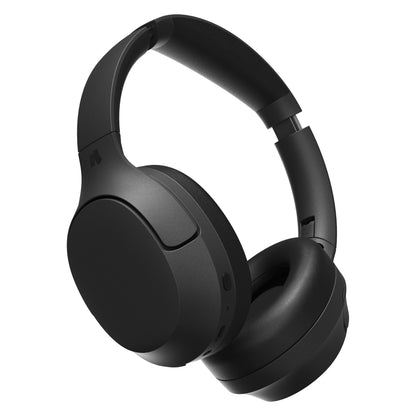Nomadelic Solo 350 trådløse over-ear hovedtelefoner i mat sort med polstrede ørekopper, Deep Bass, 60 timers batteritid.