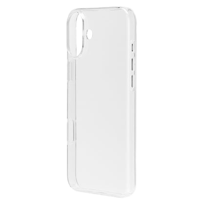 Second skin cover til iPhone 16 Plus gennemsigtig, præcise udskæringer til kamera/knapper/porte, antibakteriel overflade.