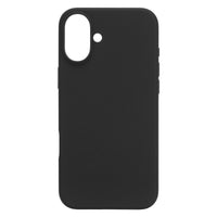 Linocell rubber case til iPhone 16 Plus - Sort