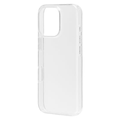 Second Skin cover til iPhone 16 Pro Transparent med antibakteriel overflade og præcise udskæringer til knapper og kamera.