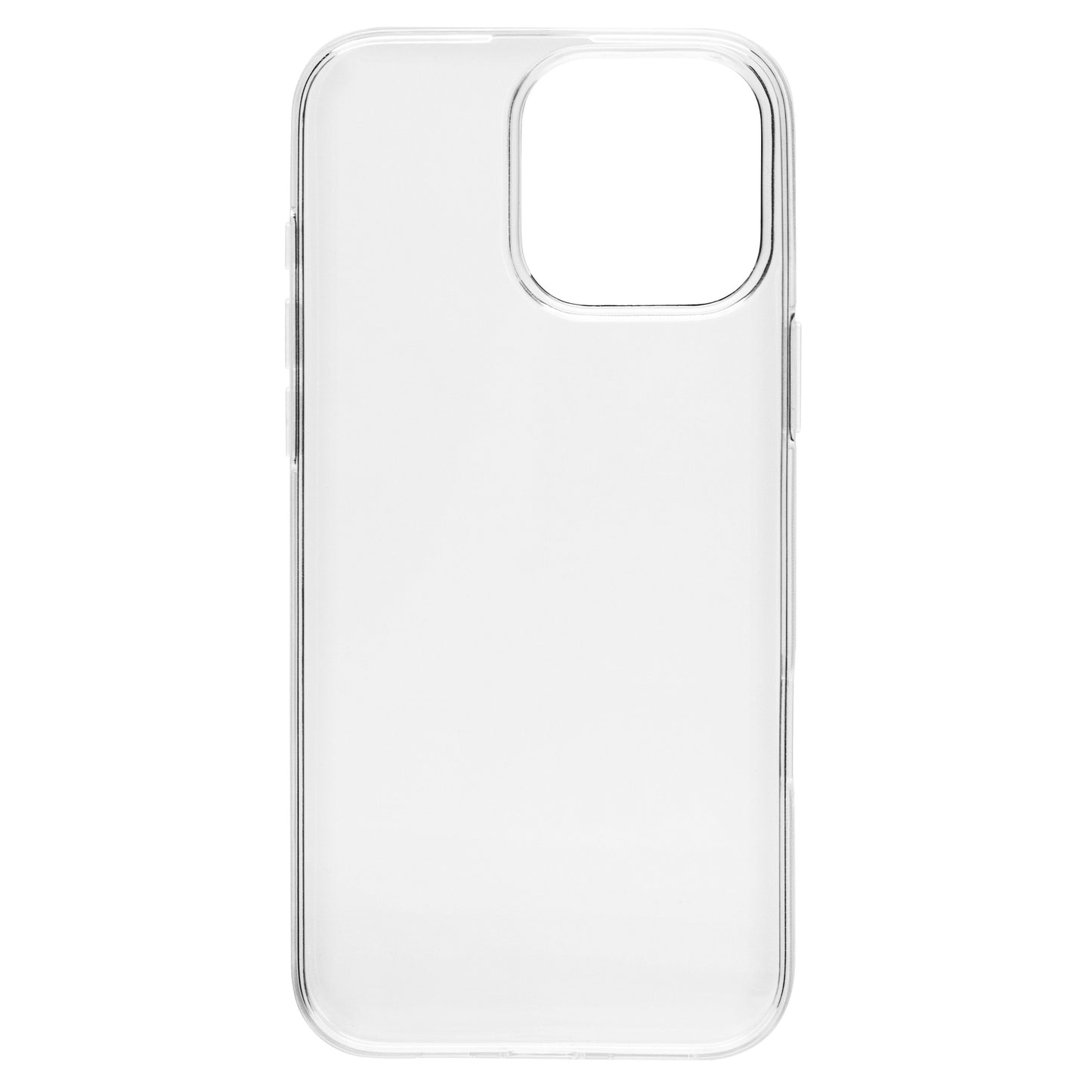 Second skin cover til iPhone 16 Pro Max Transparent, ultratyndt klart etui med afrundede kanter og præcis kameratilpasning.