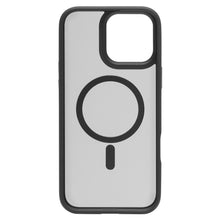 IPhone 16 Pro Max hardcase, sort og grå, MagSafe-kompatibel med stort MagSafe-symbol og præcis kameracutout.