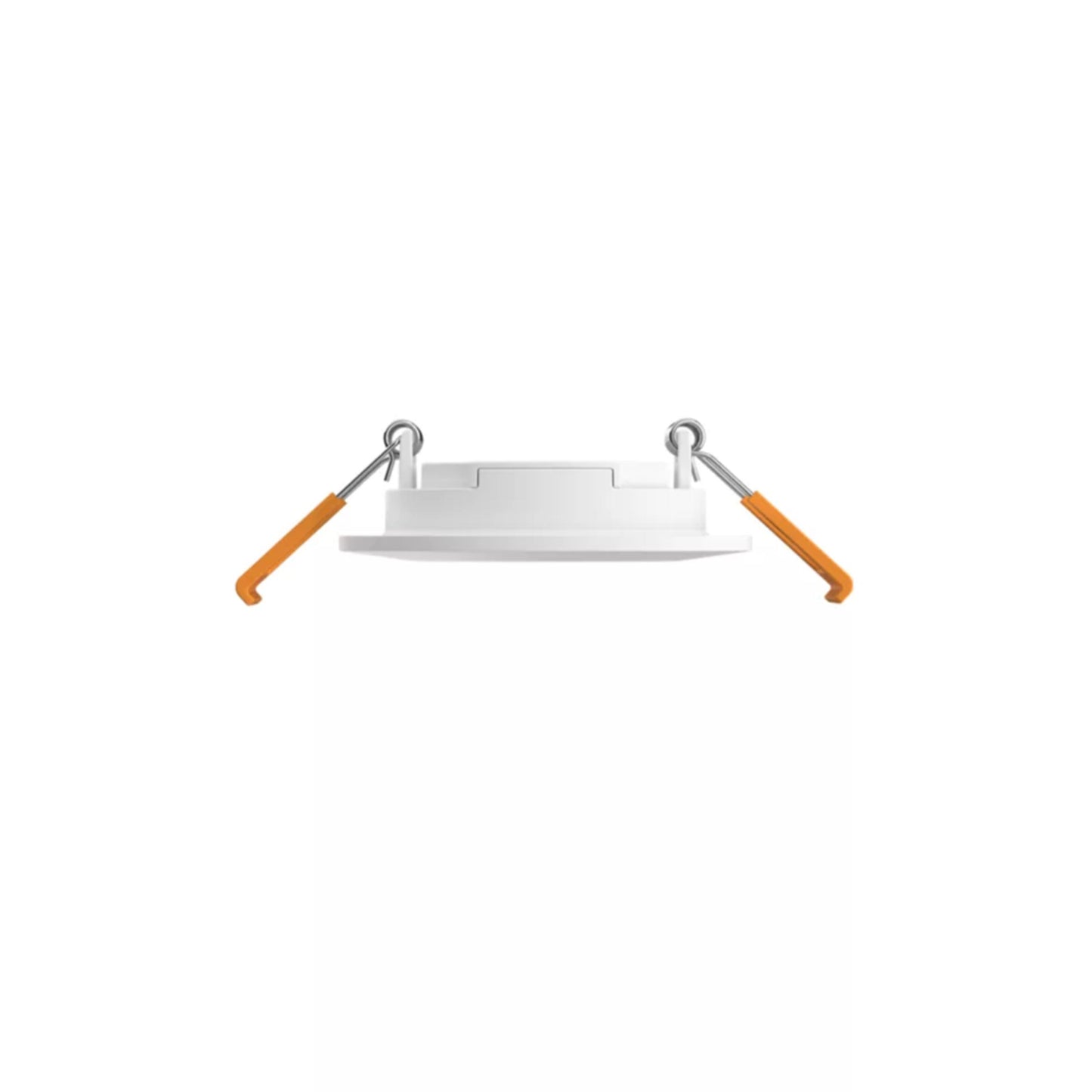 Philips Hue Slank indbygget loftsbelysning 3-pak, rund hvid Ø90 mm, orange fjederclips, Philips Hue kompatibel.