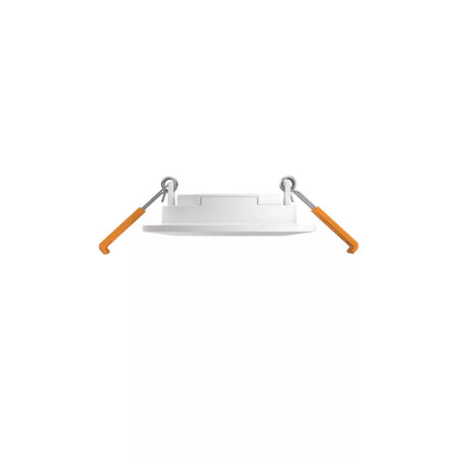 Philips Hue Slank indbygget loftsbelysning 3-pak, rund hvid Ø90 mm, orange fjederclips, Philips Hue kompatibel.