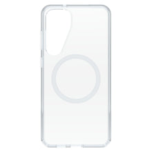 Otterbox Symmetry Cover Galaxy S25 Plus klar transparent cover, forstærkede kanter, MagSafe-kompatibel cirkel, kamerahul.