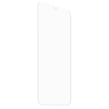 Otterbox Premium Glas skærmbeskyttelse til Samsung S25 Plus, rektangulær, afrundede kanter, lille topnotch.
