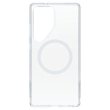 Otterbox Symmetry cover til Galaxy S25 Ultra klar med rektangulært kamerahul, MagSafe-ring og præcise udskæringer.