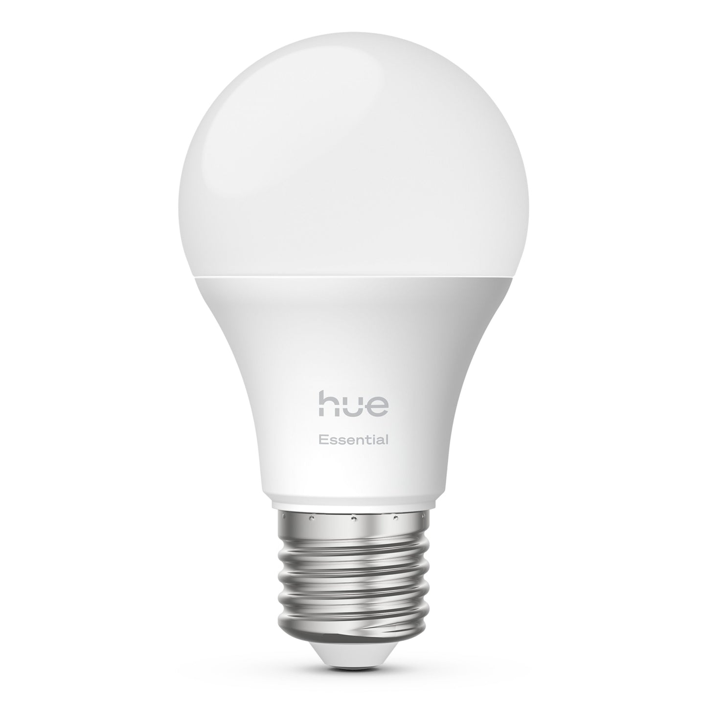 Philips Hue Essentiel Smart LED-pære E27 806 lm, sølv sokkel, 1-pak.