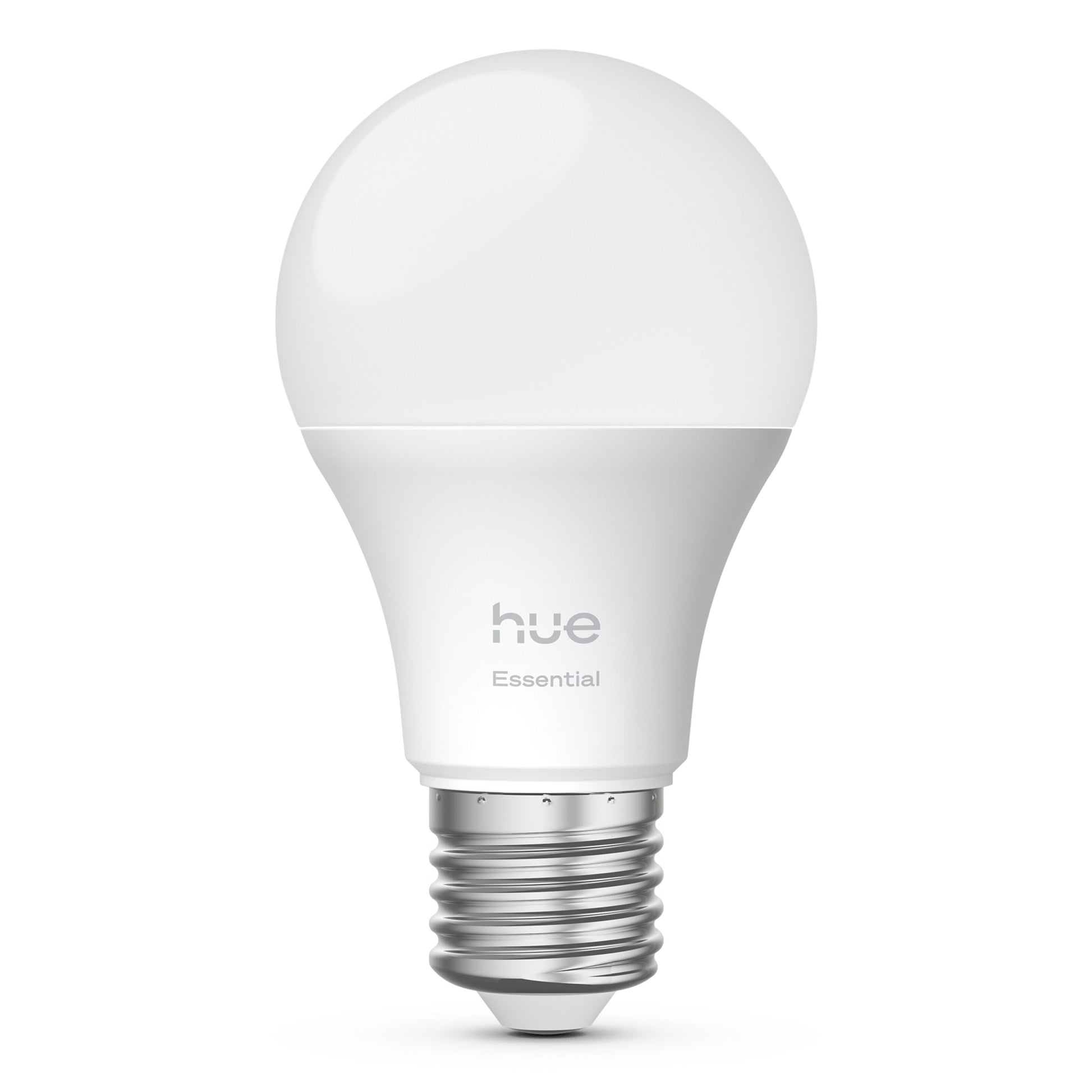 Philips Hue Essentiel Smart LED-pære E27 806 lm, sølv sokkel, 1-pak.
