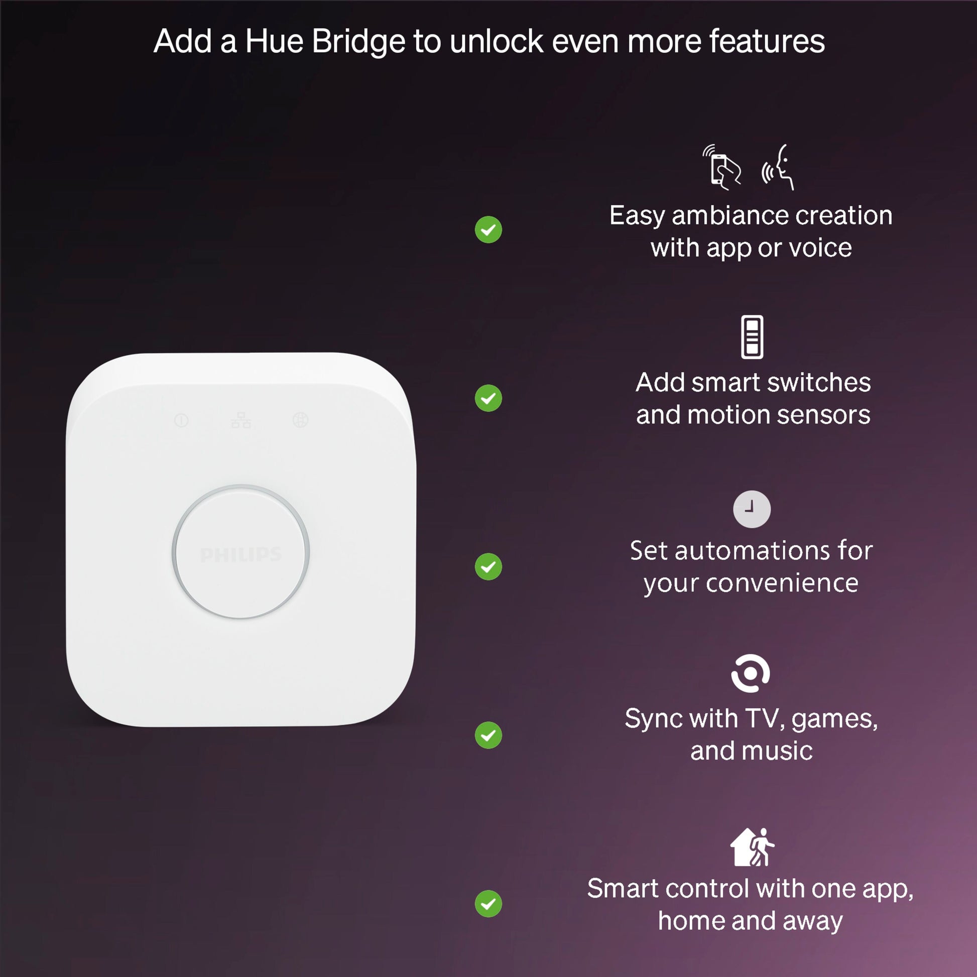 Philips Hue Essentiel Smart LED-pære E27 806 lm 3-pak, hvid pære, understøtter app-styring og automatiseringer.