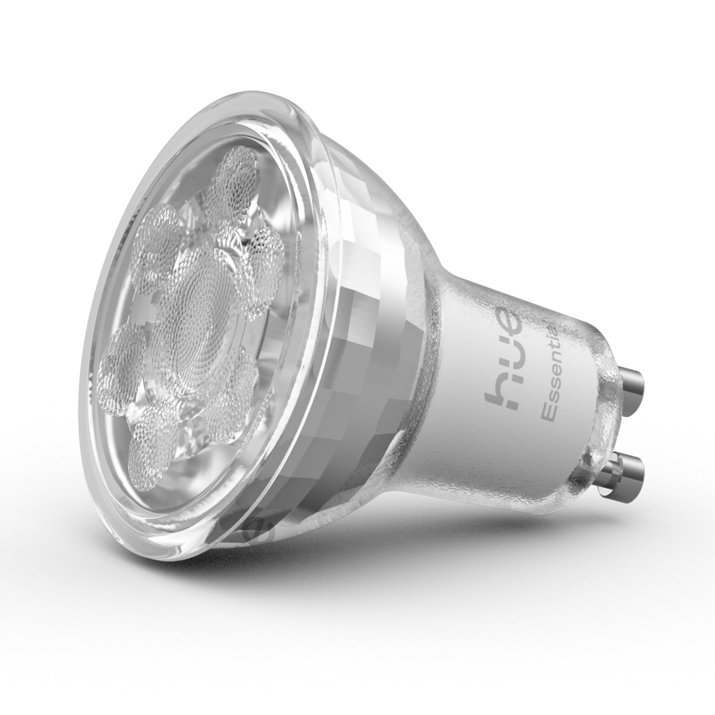 Philips Hue Essential Smart LED-pære GU10 345 lm 1-pak synlige LED-klynger og GU10-sokkel.