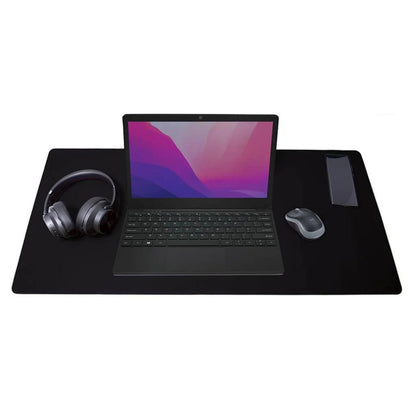 Desire2 skrivebordsmåtte vegansk læder grå 90x45 cm til laptop, mus, hovedtelefoner og smartphone.